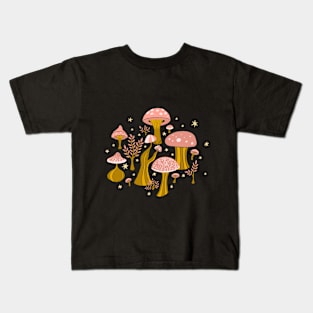 magic mushrooms in the forest Kids T-Shirt